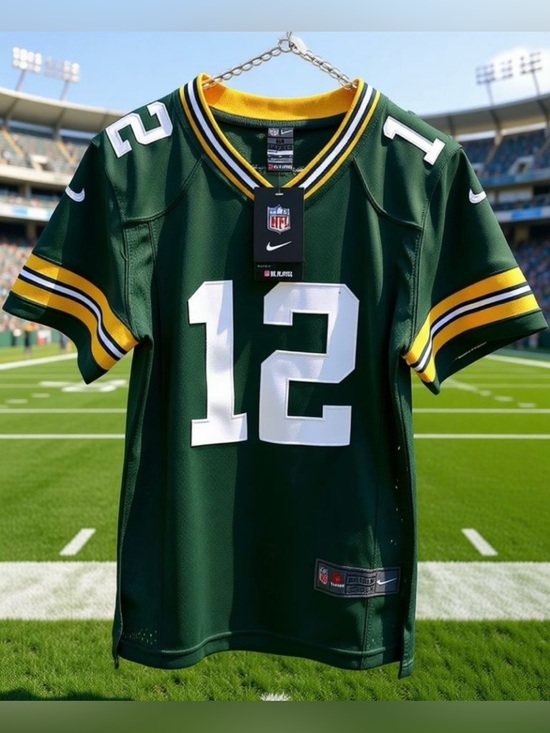 Nike NFL On Field Jersey Tops - Aaron Rodgers Green Bay Packers Nike On Field Jersey Women’s Medium #12 NWT